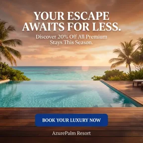 A social post Zoe designed for travel & hospitality